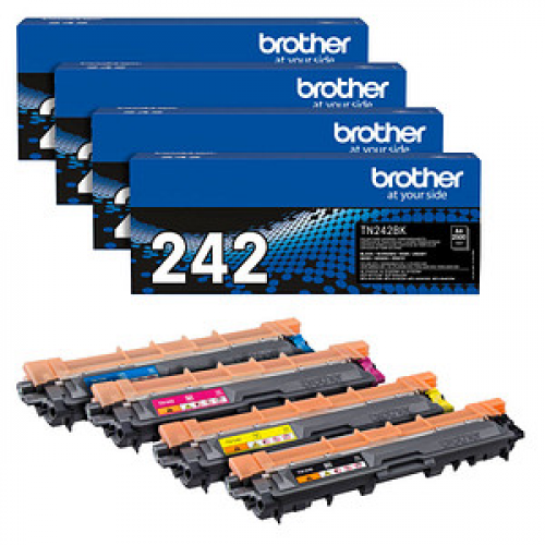 brother TN-242BK/C/M/Y  schwarz, cyan, magenta, gelb Toner, 4er-Set