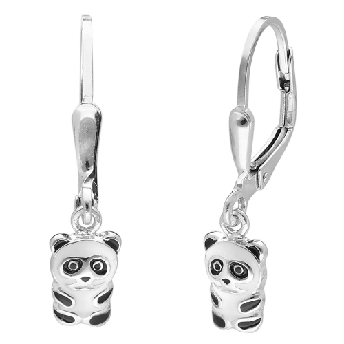 trendor 41596 Kinder-Ohrringe für Mädchen Silber 925 Pandabär