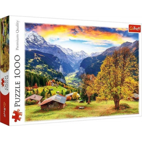 Puzzle 1000 Ein malerisches Alpendorf