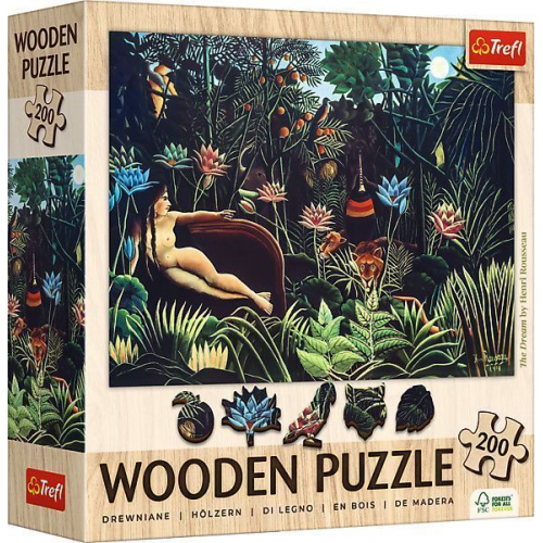 Holz Puzzle 200 - Holz - Der Traum / Henri Rousseau