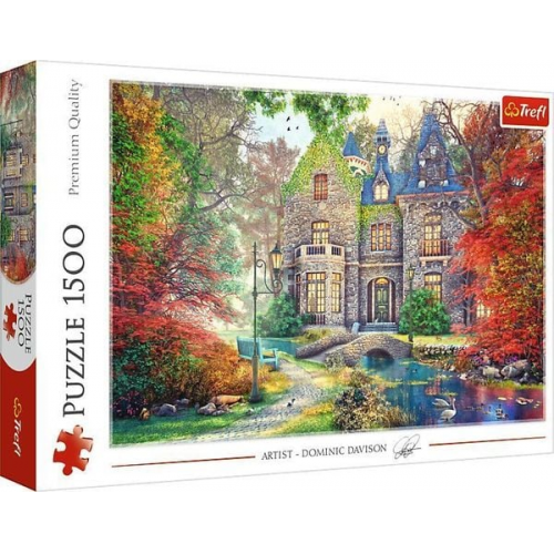Puzzle 1500 - Herbstliches Herrenhaus