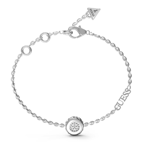 Guess JUBB04594JWRHS Damen-Armband Matelassé Coin Silberfarben