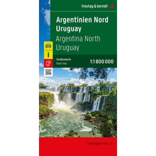Argentinien Nord - Uruguay, Straßenkarte 1:1.800.000, freytag & berndt