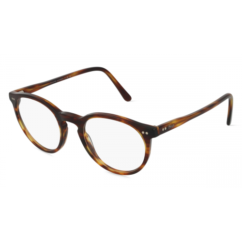 Polo Ralph Lauren PH2083 Herren-Brille inkl. Gläser Vollrand Panto Acetat-Gestell 48mm/20mm/145mm, braun