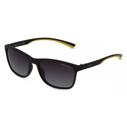 Mexx Eyes 6490 Herren-Sonnenbrille Vollrand Eckig Kunststoff-Gestell, schwarz