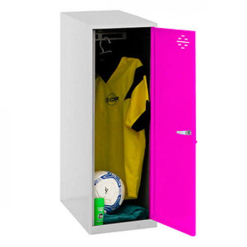 Simonrack Spind SIMONLOCKER DISM SINGLE grau, pink 8425437065156, 1 Schließfach 30,0 x 50,0 x 91,5 cm