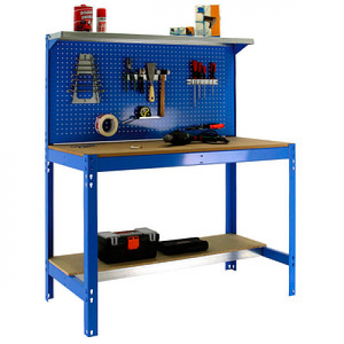 Simonrack Werkbank-Set SIMONWORK BT3 blau 121,0 x 61,0 x 144,5 cm