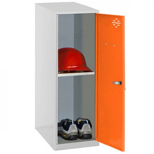 Simonrack Spind SIMONLOCKER DISM grau, orange 8425437116704, 1 Schließfach 30,0 x 50,0 x 91,5 cm