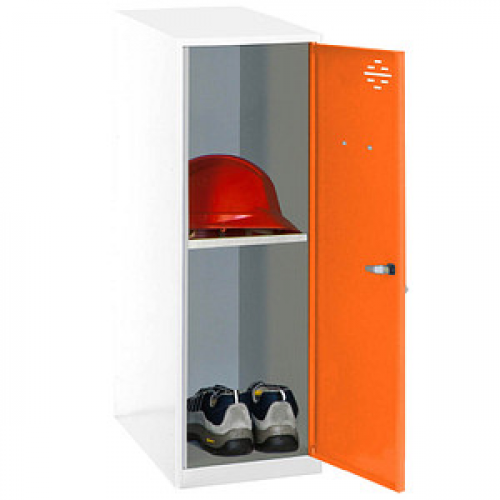 Simonrack Spind SIMONLOCKER DISM weiß, orange 8425437119385, 1 Schließfach 40,0 x 50,0 x 91,5 cm