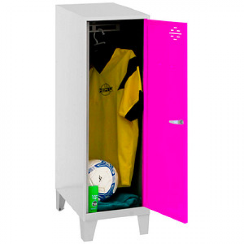 Simonrack Spind SIMONLOCKER DISM grau, pink 8425437120299, 1 Schließfach 30,0 x 50,0 x 101,5 cm