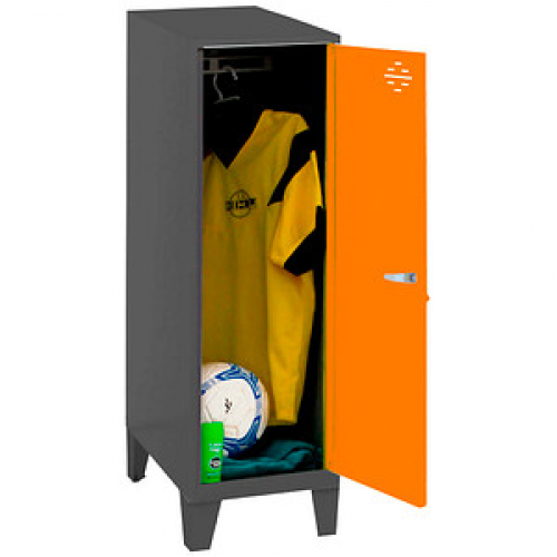 Simonrack Spind SIMONLOCKER DISM anthrazit, orange 8425437120343, 1 Schließfach 30,0 x 50,0 x 101,5 cm