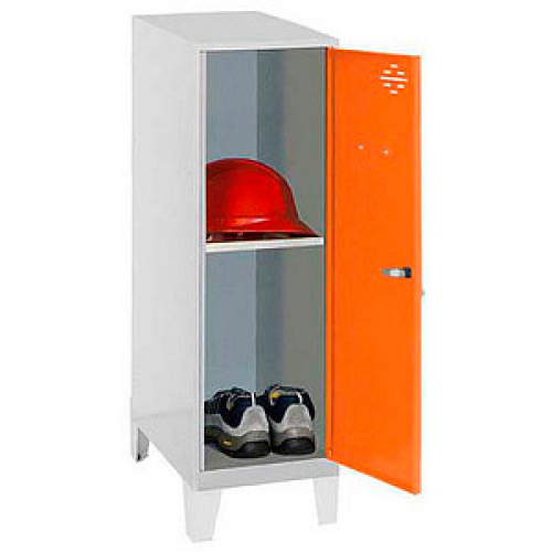 Simonrack Spind SIMONLOCKER DISM grau, orange 8425437120725, 1 Schließfach 30,0 x 50,0 x 101,5 cm