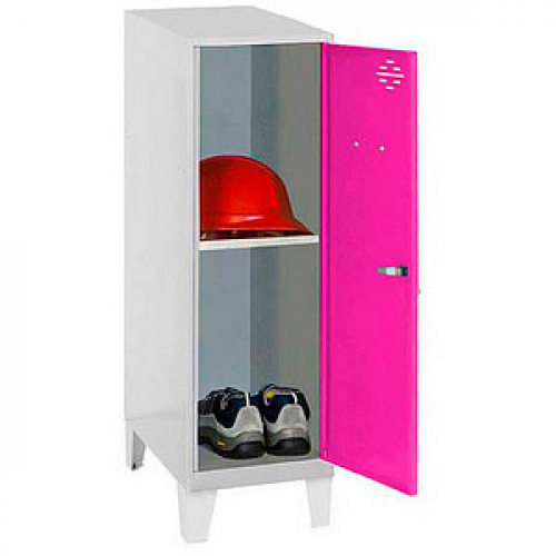 Simonrack Spind SIMONLOCKER DISM SINGLE grau, pink 8425437120732, 1 Schließfach 30,0 x 50,0 x 101,5 cm