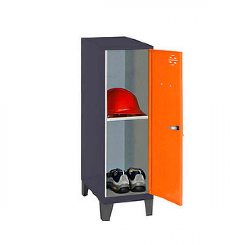 Simonrack Spind SIMONLOCKER DISM SINGLE anthrazit, orange 8425437120787, 1 Schließfach 30,0 x 50,0 x 101,5 cm