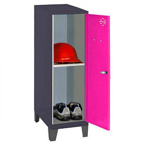 Simonrack Spind SIMONLOCKER DISM anthrazit, pink 8425437120794, 1 Schließfach 30,0 x 50,0 x 101,5 cm