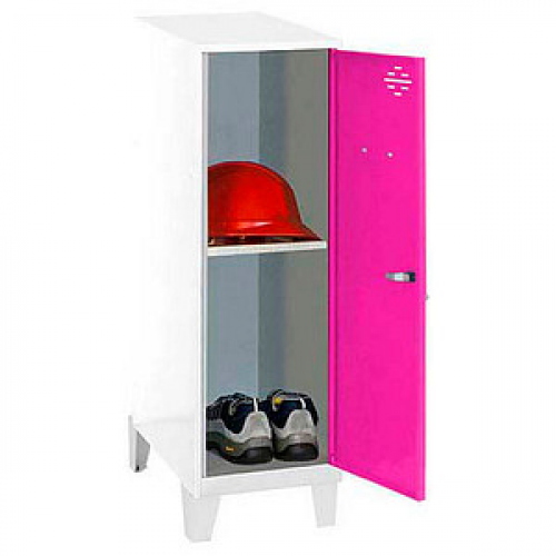 Simonrack Spind SIMONLOCKER DISM weiß, pink 8425437120862, 1 Schließfach 30,0 x 50,0 x 101,5 cm