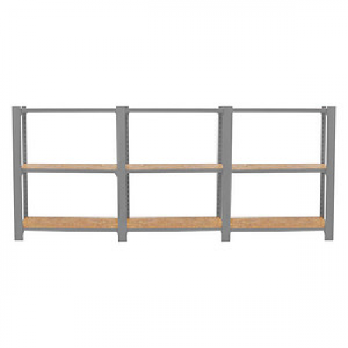 Simonrack Regal OFFICLICK 8425437127496 grau, braun 240,0 x 30,0 x 100,0 cm