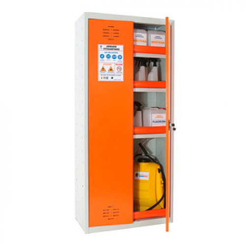 Simonrack Umweltschrank SIMONLOCKER 8425437143243 lichtgrau, orange 80,0 x 40,0 x 180,0 cm, zerlegt