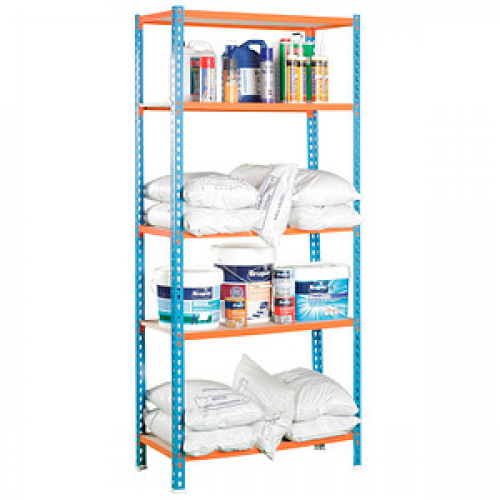 Simonrack Schwerlastregal MADERCLICK PLUS 8435104912799 blau, orange 100,0 x 30,0 x 200,0 cm