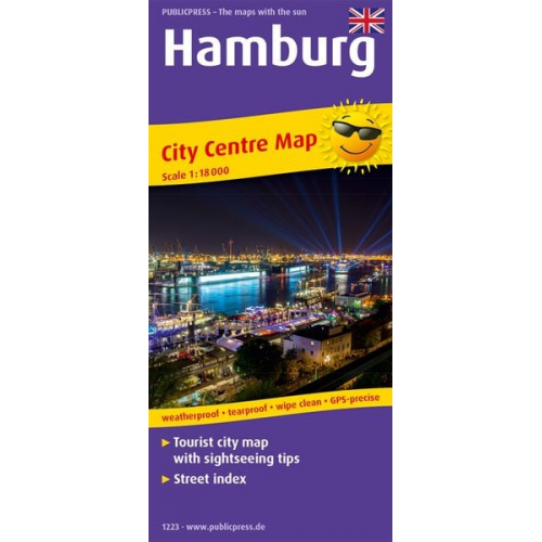 Hamburg City Centre Map (engl)