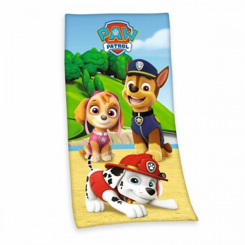 Paw Patrol 6132242516 - Velourstuch, 75x150 cm, 100% Baumwolle