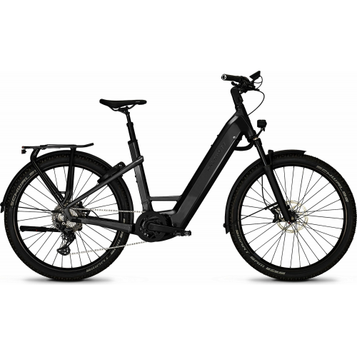 Kalkhoff ENTICE 7.B MOVE+ (750 Wh), 10 Gang Kettenschaltung, Damenfahrrad, Wave, Modell 2023, 27,5 Zoll 53 cm diamondblack glossy