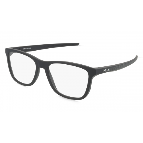 Oakley OX8163 Herren-Brille inkl. Gläser Vollrand Rund Kunststoff-Gestell 51mm/17mm/141mm, schwarz