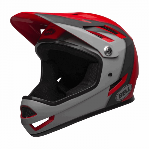 Helm sanction presen rot / grau 52 / 54cm grösse s