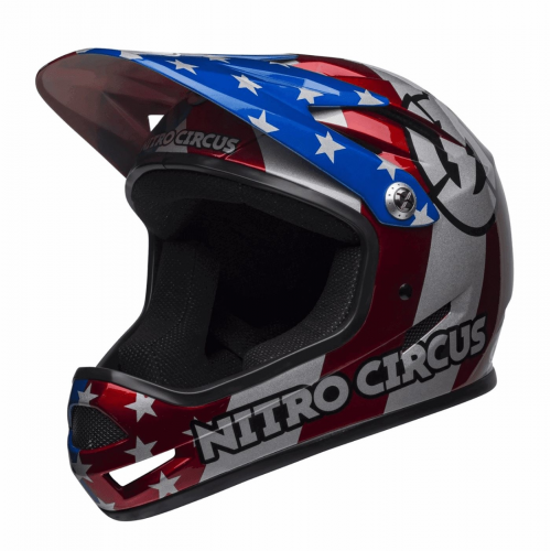 Helm sanction nitro grau / blau / rot 48 / 51cm grösse xs