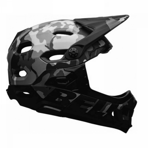 Super dh schwarz/camo full-face Helm Größe 55/59cm