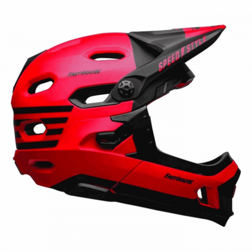 Super dh rot/schwarz fh full-face Helm Größe 58/62cm