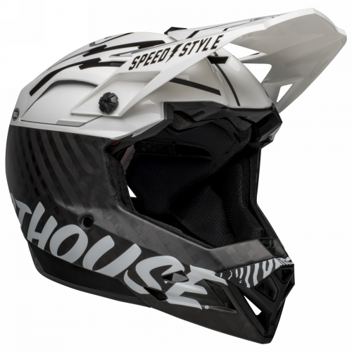 Helm full-10 weiß/schwarz größe 51-55cm