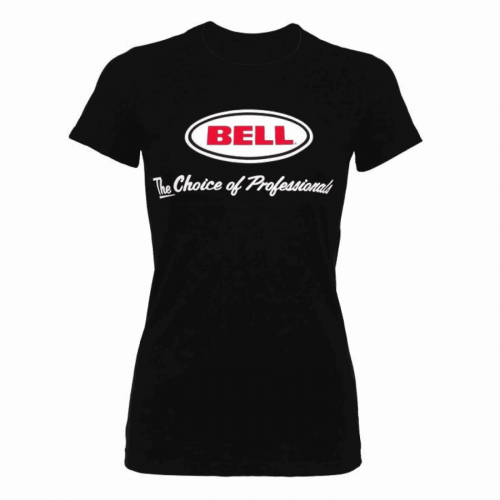 Schwarzes t-shirt „choice of pros“ für damen größe s