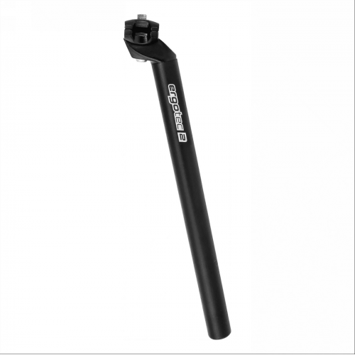 Ergotec MTB Sattelstütze aus Aluminium Schwarz - Durchmesser 25,4mm, 350mm