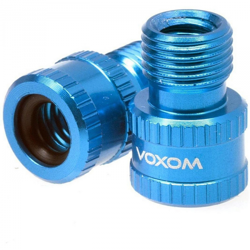 Voxom ventiladapter vad1 presta to us schrader-ventil blau 2 stück/set