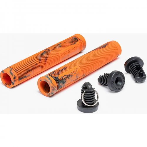 Perfect grip orange/schwarzer wirbel ohne flansch 165 mm x 29 5 mm einschließlich zusätzlicher keil-barends