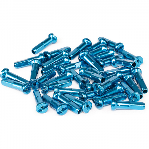 Salzspeichennippel alu 40 stk. blau 14g (2mm)