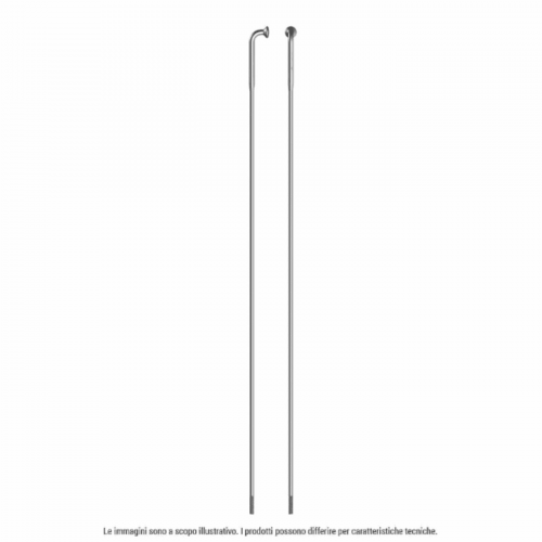 Sapim Strong Inox J-Bend 294mm Silber mit Messingnippel 4 Stück