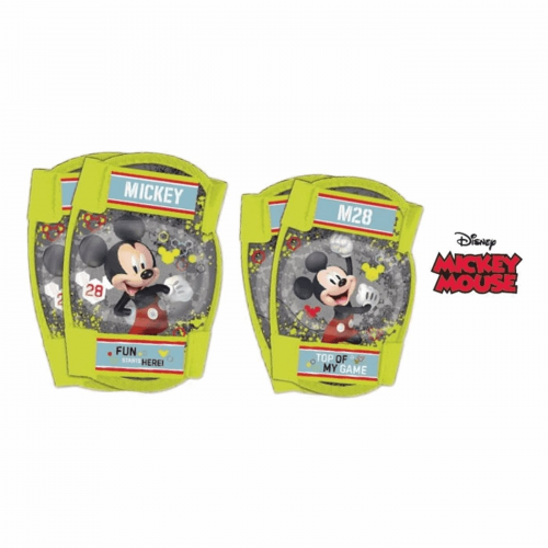 Mickey mouse ellbogen-knieschützer-set für kinder