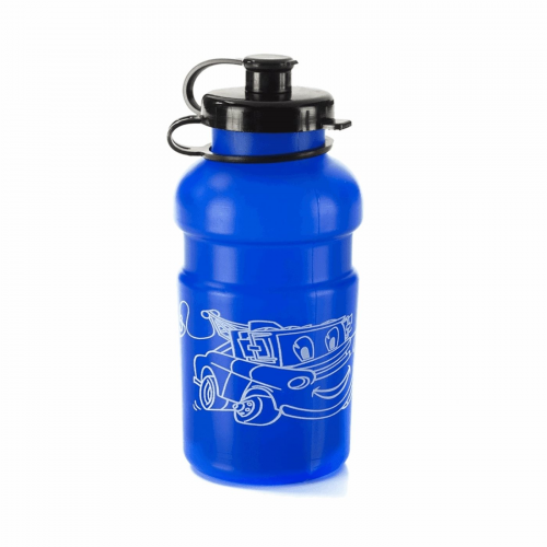 Babyflasche siebdruck blau