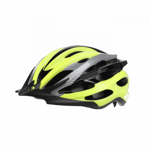 Helm in-mold lime / schwarz / grau m 54/58