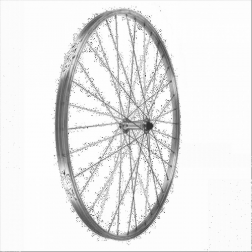 Rad 28 "silberne qr-nabe vorne auf v-brake-lagern