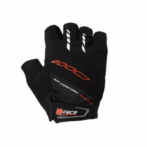 Handschuhe bump gel schwarz / rot grösse m