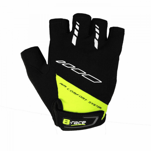 Handschuhe b-race bump gel schwarz / lime grösse 3 grösse l