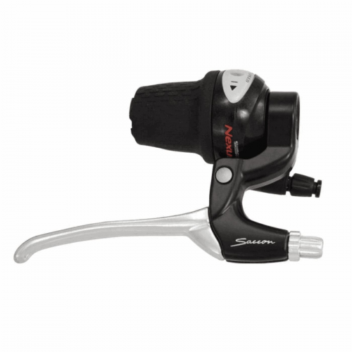 Bremshebelpaar v-brake 4 finger schwarz / silber für com. dx