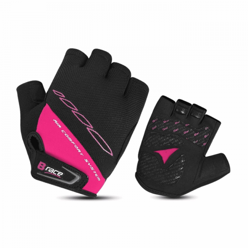 Handschuhe b-race bump gel schwarz / fuchsia mis. 1 grösse s