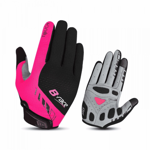 Handschuhe b-race bump gel pro schwarz / fuchsia mis 1 tg. s.