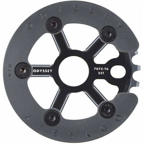 Sprocket utility w. guard 25t 7075-t6 schwarz