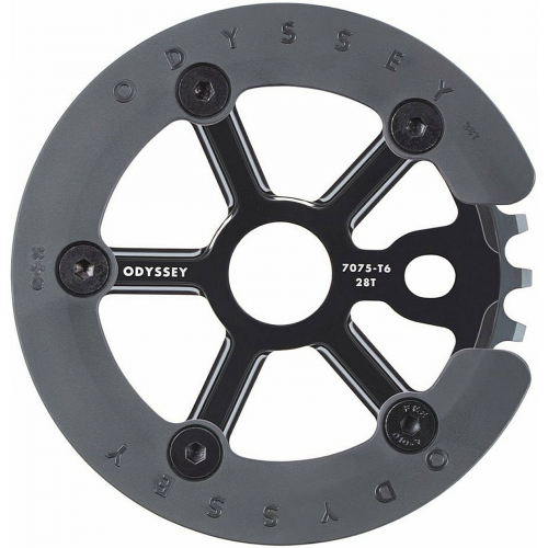 Sprocket utility w. guard 28t 7075-t6 schwarz