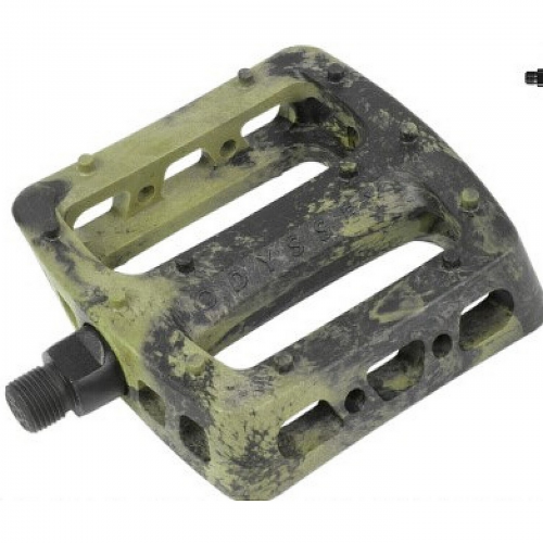 Pedal twisted pro pc 9/16" schwarz/armeegrüner wirbel